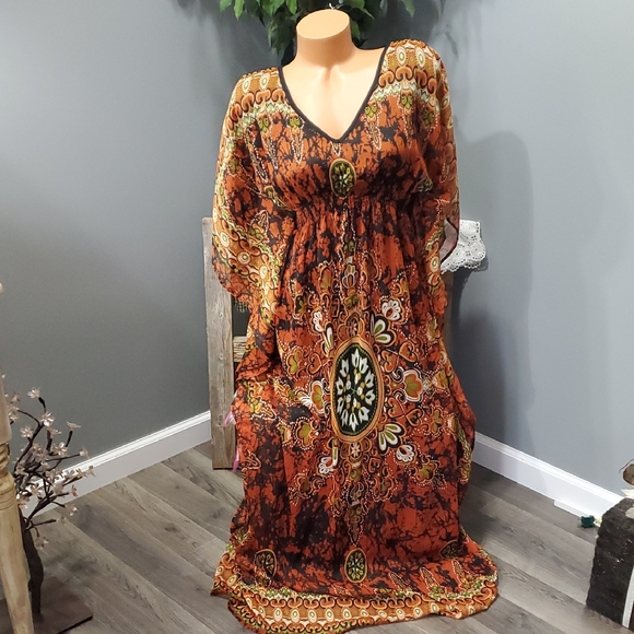 Dresses & Skirts - MPH Collection bohemian dolman long dress S NWT